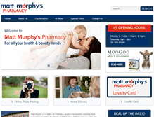 Tablet Screenshot of mattmurphyspharmacy.com